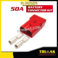 50A High Current Anderson Style Red Connector Supply Socket  Kit
