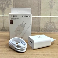 [ FD ] Original Infinix 45watt Charger Original Type C Charger Original Good Material Charger/, Fast