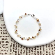 【金色陽光】黃水晶 橙石榴 白水晶 手鍊 手鏈 水晶手鍊 水晶手鏈