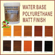 ( 1L ) 383 MATT PU COAT WATER BASE POLYURETHANE P.U EXTERIOR AND INTERIOR WOOD VARNISH