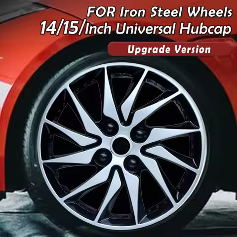 4PCS Car Universal Wheel Cover Hubcap Replacement R14 R15 Inch Hub Caps Wheel Rim Cover PP Tire Acce