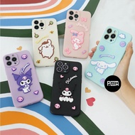 Black Embossed Motif Softcase [3D3] For Oppo A16 A54 A53 A15 RENO 7 5G 7Z 5G A55 A55 5G A74 4G A74 5