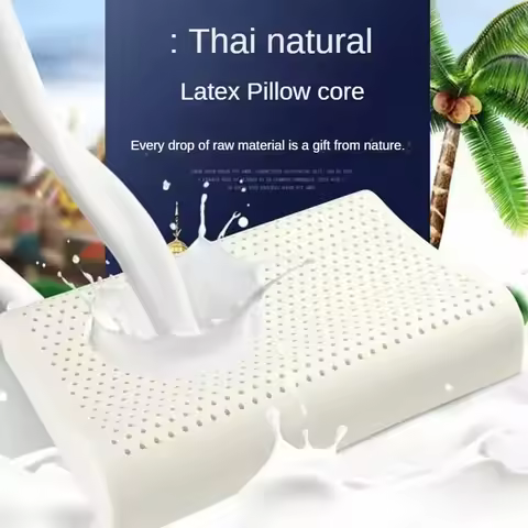 Thailand Natural Latex Pillow Adult Pillow Core Massage Pillowcore Gift Children's Bedroom Decor Hom