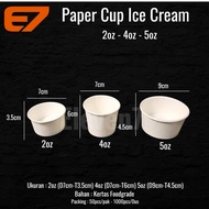 Paper Cold Cup Ice Cream Party Paper Cup Ice Cream 2oz/ 4oz/ 5oz (50 pcs)