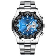 FNGEEN S001 Jam Tangan Pria Anti Air Original 100% Stainless Steel Olahraga Luxury Quartz Watch