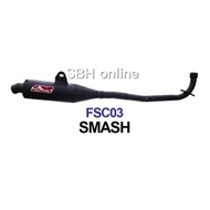 SMASH EXHAUST PIPE RACING EXHAUST RACING PIPE HITAM PIPE COBRA (BLACK COBRA-BC)