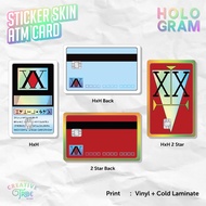 Hunter License - HOLOGRAM Skin Card Sticker - Vinyl ATM Debit Credit Emoney Flazz HxH Hunter x Hunte