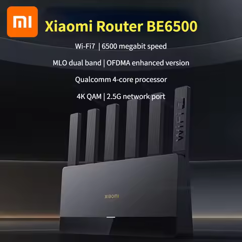 Xiaomi Router BE6500 Wi-Fi 7 4-Core 2.5G Ethernet Port lOT Intelligent Linkage Mesh Networking MLO D