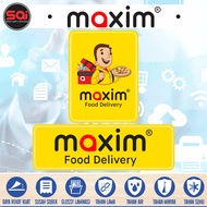 ONLINE FOOD MAXIM PORTRAIT waterproof vinyl sticker LANDSCAPE/ glossy lamination