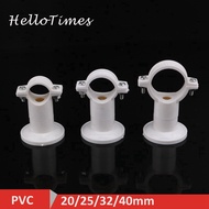 4pcs 20mm 25mm 32mm 40mm PVC Pipe Clamp Support Bracket Water Pipe Connector Garden Irrigation Syste