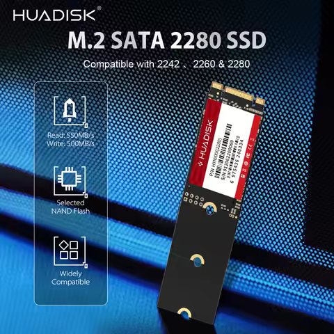 HUADISK M.2 SATA SSD 2280 2260 2242 NGFF State Drive 128gb 256gb 512gb 1tb SATA3 Internal Hard Disk 