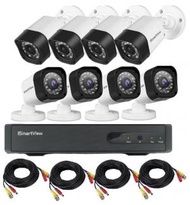 AHD 8路8鏡監控套裝 2MP 1080P 8鏡頭室內外通用 高清夜視 實時遠程監控防盜系統Security CCTV 閉路電視