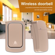 Mini Home Door Bell Waterproof Doorbell Kit with 38 Mdies Wireless No Baery Required for Hoehold Security EU// Plug