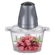 SIMMO Meat Grinder Chopper Stainless Steel 2L Penggiling Bumbu Daging Sayur Buah Blender Food Proces