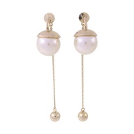 Dior 金屬/仿珍珠Tribales Earrings金扣耳環