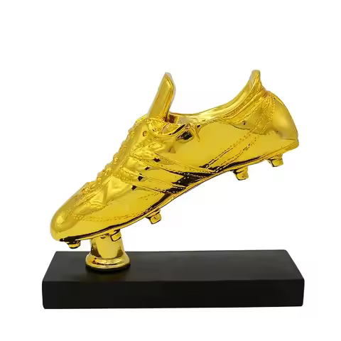 Resin Football Golden Boot Trophy Statues Champions Soccer Trophies Football Fan Gift Home Office De