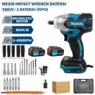 MAKITA Impact Wrench 1090V/588V Impact Baterai Brushless torsi besar impek makita Impact wrench Mesi