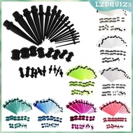 [lzdhuiz3] 36 Pieces/  Gauges Stretching Kit Acrylic 14G-00G Expander Tapper  Body Jewelry
