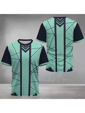 Badminton Tennis Sports Men's T Shirt Casual O-neck Loose Short Sleeve Tops Fashion 3D Print Gym T-s