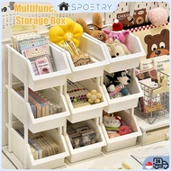 【SG-SPOETRY】Storage Box Stackable Organiser Desk Organiser Rack Home Storage Holder Plastic Containe