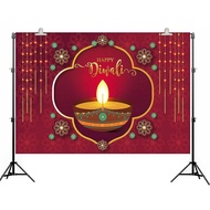7×5ft Happy Diwali Photo Booth Backdrop for Photography Deevali Party Decoration Supply