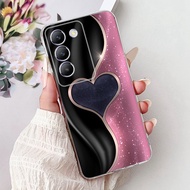 เคสสำหรับ Vivo Y100 5G เคส V2327ลายผีเสื้อสุดหรูซิลิโคนนิ่มโทรศัพท์เคสสำหรับ Vivo Vivo Y200e VivoY10