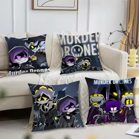 Game Murder Drones cushion cover Comfortable soft Pillow Case for Sofa Living Room Home office Decor