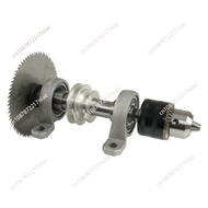 DIY lathe punch without power spindle pulley set accessories micro lathe chuck tail seat tool holder