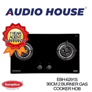 [BULKY] EUROPACE EBH-6291S 90CM 2 BURNER GAS COOKER HOB ***2 YEARS EUROPACE WARRANTY***