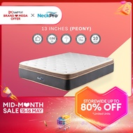 NeckPro Peony V2 13 Inches | Beehive Spring Mattress (10 Years Warranty) Tilam Queen/ King/ Single/ Super Single 床褥 弹簧床