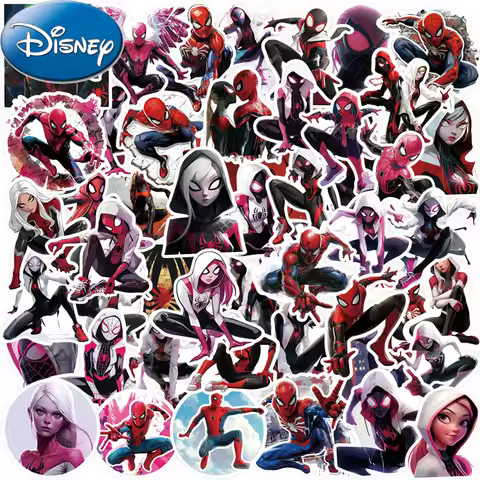 10/30/50pcs Cool Disney Anime Marvel Spiderman Gwen Stacy Stickers Skateboard Laptop Phone Suitcase