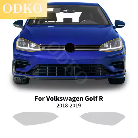 For Volkswagen Golf R VW 2018 2019 PPF 8.5Mil Pre Cut Paint Protection Film Transparent Headlight Re