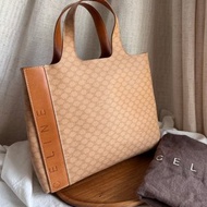 中古包 Celine Vintage奶茶色米花手提包