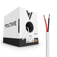 Voltive 16/2 Speaker Wire - 16 AWG/Gauge 2 Conductor - UL Listed in Wall Rated (CL2/CL3) - Oxygen-Fr
