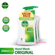 (Value / Twin Pack) 250ml Dettol Hand Wash Original/ SkinCare/ Sensitive/ Cool/ Strawberry/ Florida