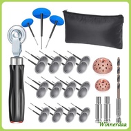 WIN User Friendly 29pc Tire Repair Equipment with Metal Set for Vehicle Crisis