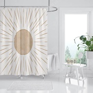 ม่านอาบน้ำทำจากผ้ากันน้ำห้องอาบน้ำสไตล์นอร์ดิกขนาด240*200สำหรับ180x20อาบน้ำอุปกรณ์ผ้าม่านผ้าม่าน0ชิ้น
