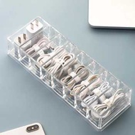 R3S BNBS Cable Organizer Cable Storage Box 8 Slots - BN-2046 - White R3WS