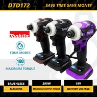 Makita DTD172 180 N m impact driver 18V LXT BL  motor drill upgrade version