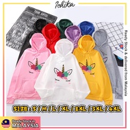 [MYSIA READY STOCK][S-4XL][MELODY Unicorn Hoodies Autumn Winter Women Sweater]