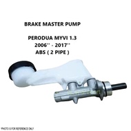 BRAKE MASTER PUMP PERODUA MYVI 1.3 AT / MT 2006 - 2017 ABS 2 PIPE 47201-BZ040 BRAKE MASTER CYLINDER