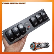 TOMBOL 12v 24 volt universal car dashboard panel charger usb charger fast charging type C volt meter