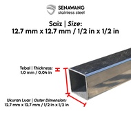 Stainless Steel Square Hollow Section 1.0 mm
