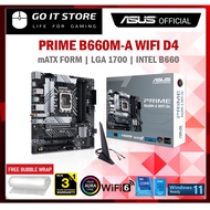 ASUS PRIME B660M-A WIFI D4 INTEL B660 LGA1700 mATX MOTHERBOARD