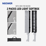 NEEWER Tube Light Grid Softbox Diffuser for BH20B LED Light Stick, 2 Pack Honeycomb Grid Strip Softb