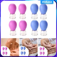 [Etekaxa] 4x Facial Cupping Set Vacuum Suction Portable Reusable Cupping Therapy Set