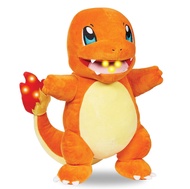 Pokémon 10" Flame Action Charmander Plush - Interactive with Lights & Fire Sounds - Light Up Tail &
