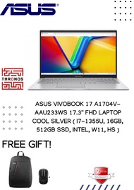 Asus VivoBook 17 A1704V-AAU233WS 17.3'' FHD Laptop Cool Silver