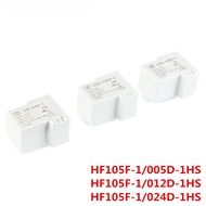 1PCS Original new HF/ JQX 105F -1 -005D 012D 024D -1HS 30A 240Vac 4Pin DC5V 12V 24V Relays HF105F-1-