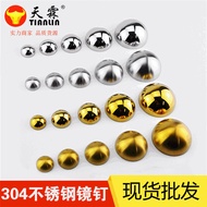 Recommended 304 Stainless Steel Mirror Nail Hemisphere Decorative Nail Acrylic Decorative Cover Adve